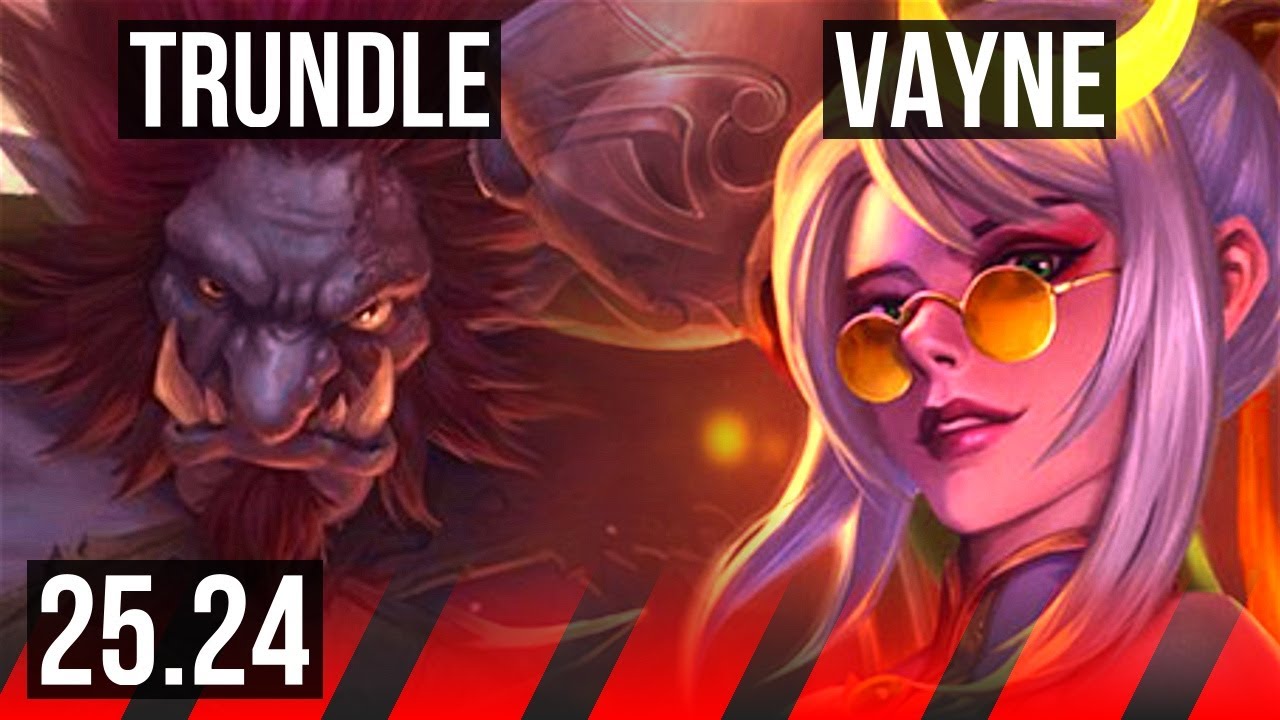 TRUNDLE vs VAYNE (TOP) | EUW Challenger | 25.24