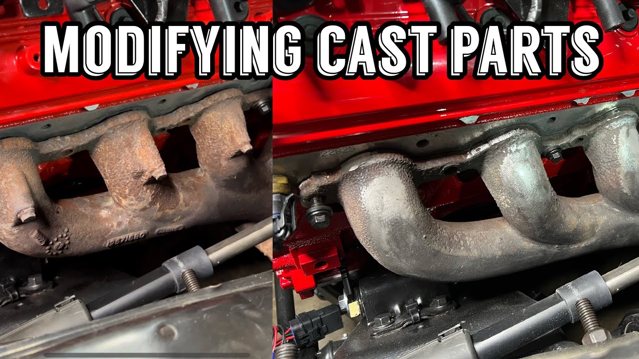 Modifying￼ our stock LS truck manifolds by SHAVING them ￼clean