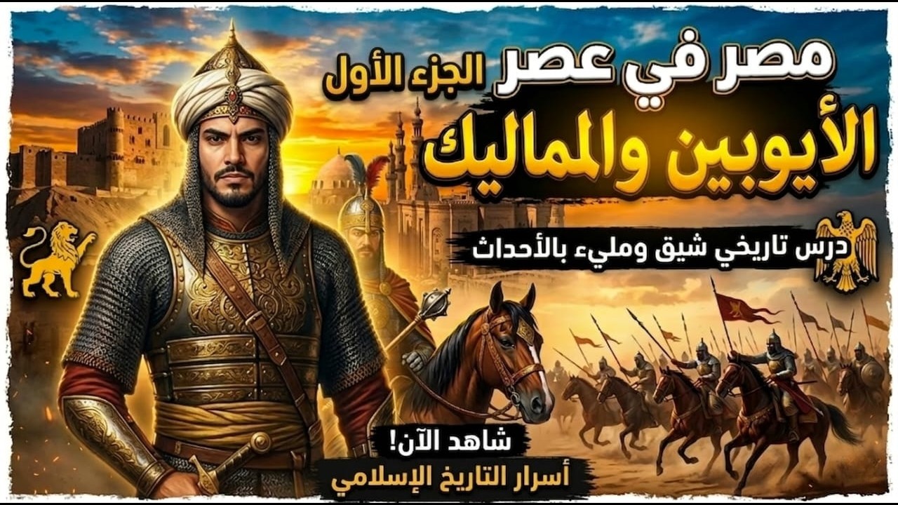 شرح الدرس الرابع مصر في عصر الايوبين والمماليك | تانية ثانوي | تاريخ