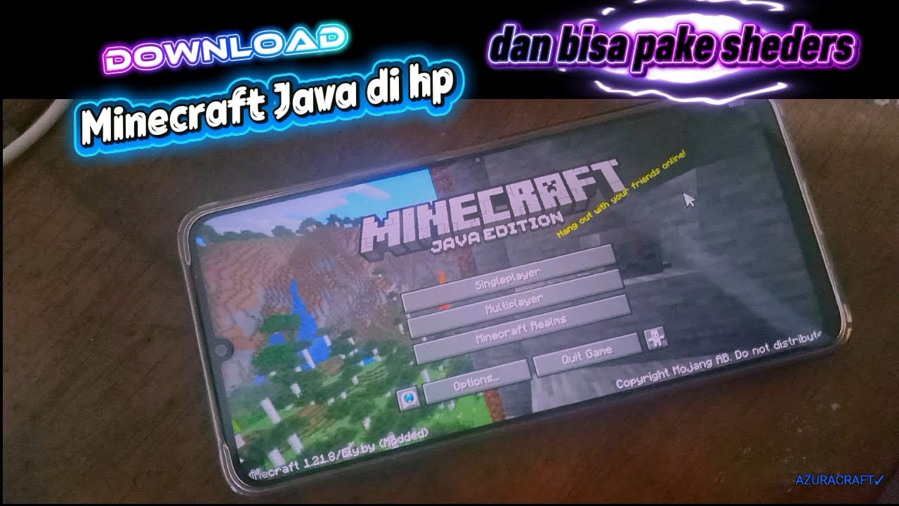 Cara download Minecraft Java di hp 