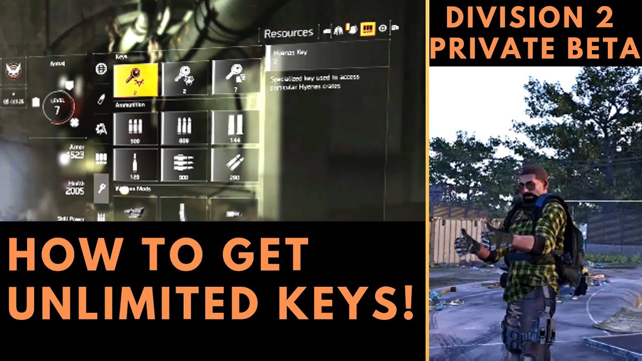 Division 2 How To Find And Get Unlimited Hyenas Outcasts And True Sons Keys Division 2 Private Beta