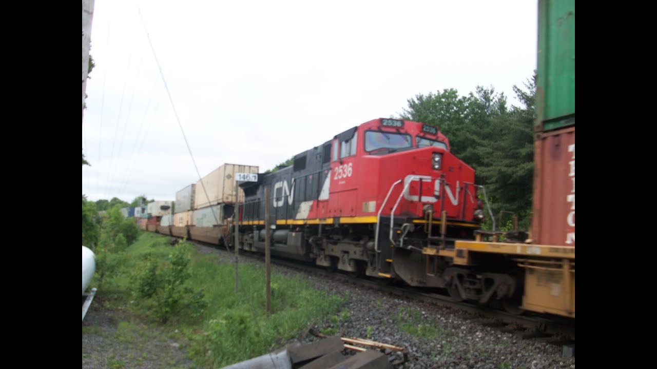 MONSTER STACK TRAIN!!! 211 CAR CN 101 w/DPU's at Boyne Jct. (June 14, 2014)