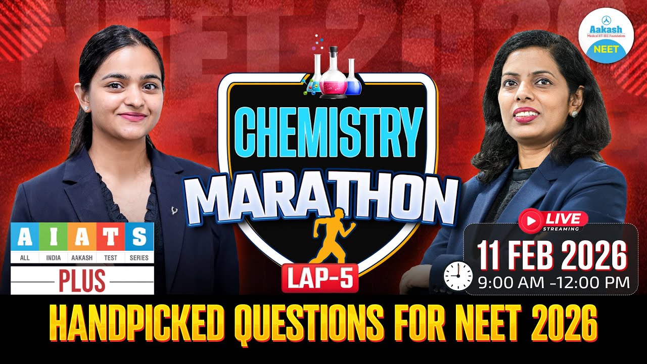 Chemistry Marathon | AIATS Plus Handpicked Questions🔥| NEET 2026 Live Revision🚀