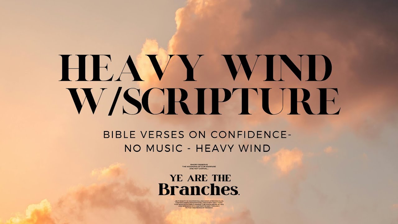 GET SOME REST// Bible Verses On Confidence Spoken w/ Heavy Wind [BLACK SCREEN] #asmr #meditation