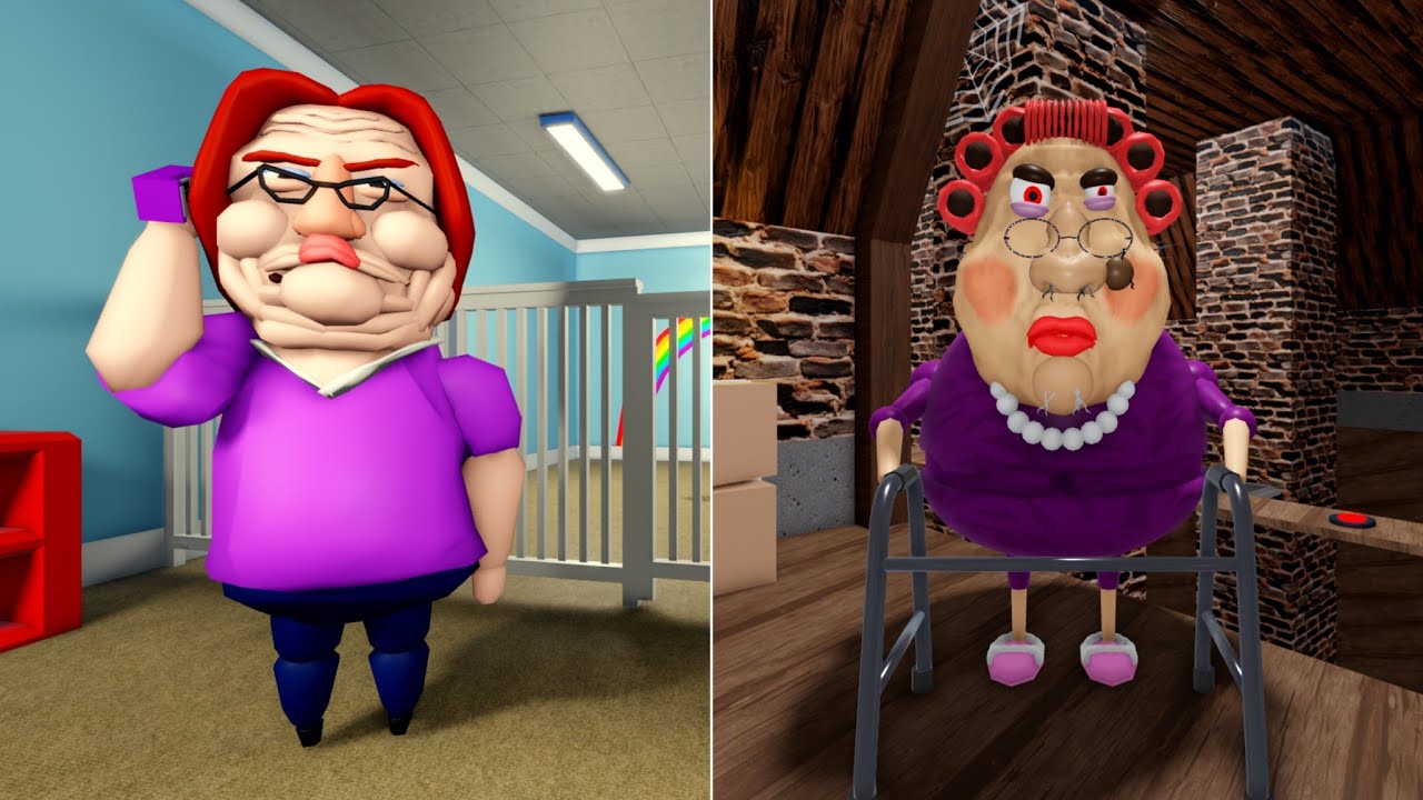 ESCAPE EVIL GRANDMA, BETTY'S NURSERY ESCAPE ROBLOX OBBY