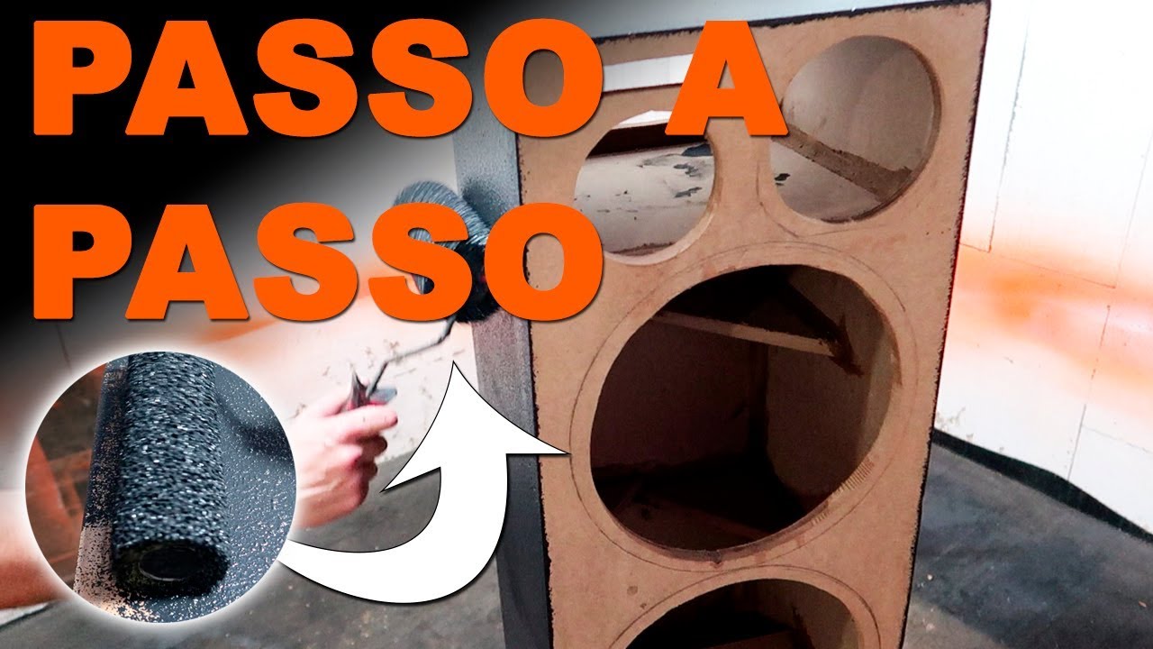Como fazer textura Batida de Pedra em caixas de som
