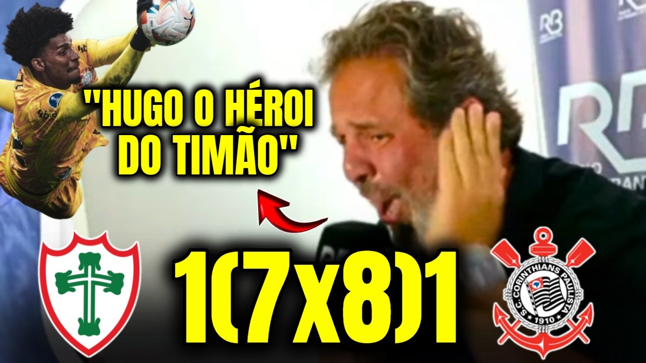 REAÇÕES E NARRAÇÃO DO ULISSES COSTA à CLASSIFICAÇÃO DO CORINTHIANS PORTUGUESA 1(7X8)1 CORINTHIANS