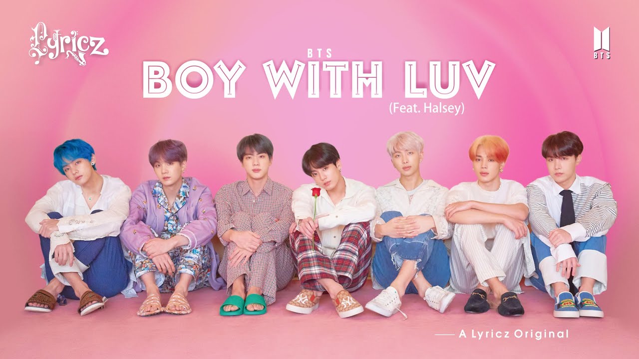 BTS (방탄소년단) - Boy With Luv (작은 것들을 위한 시) feat. Halsey  l  Easy Lyrics  l  Lyricz