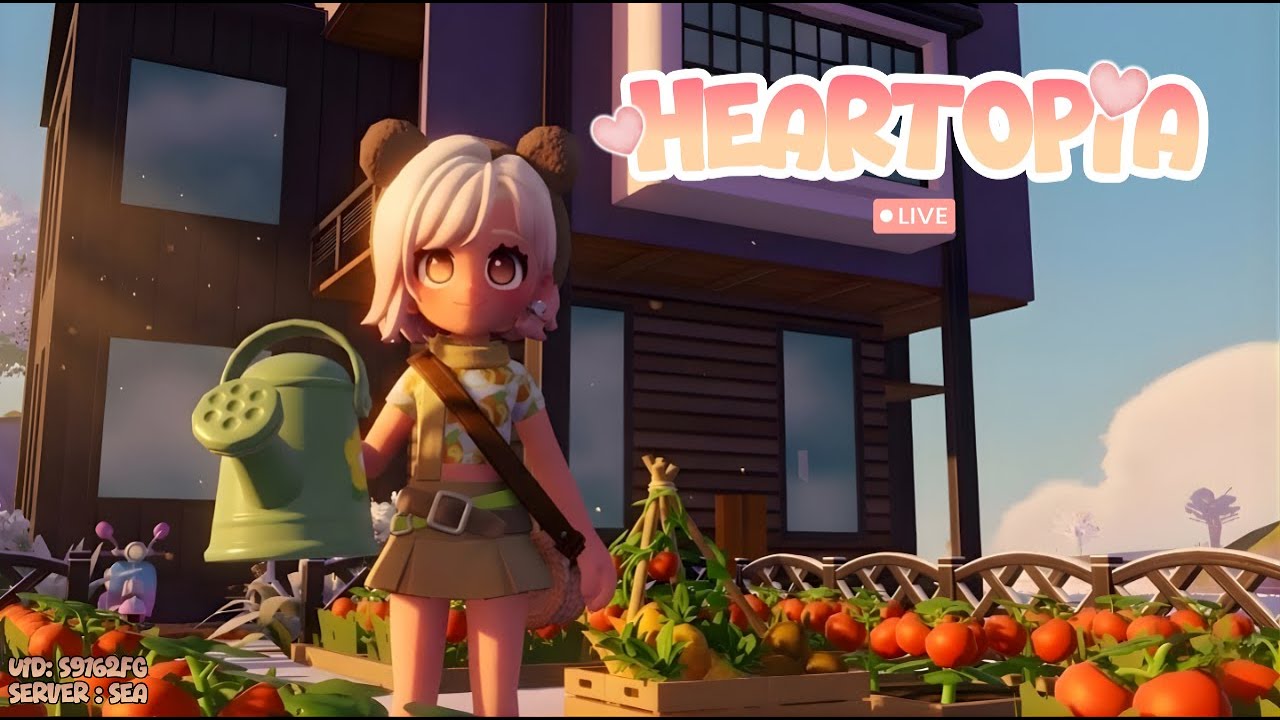 Heartopia | 5th Live | Cozy Grind — Gardening, Fishing & Cooking 🌿🎣👩‍🍳✨