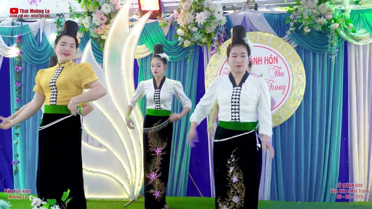 Bài múa 03 mừng Lễ Thành Hôn Văn Hải & Mai Trang, bản Hua Nậm, Mường La