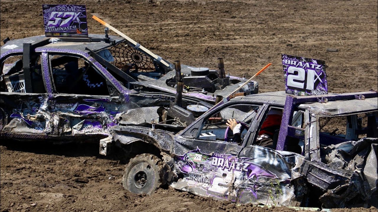 Brady Braatz 21x, 2025 Olmsted county Fair Demo Derby, Limited Weld Midsize, GoPro video