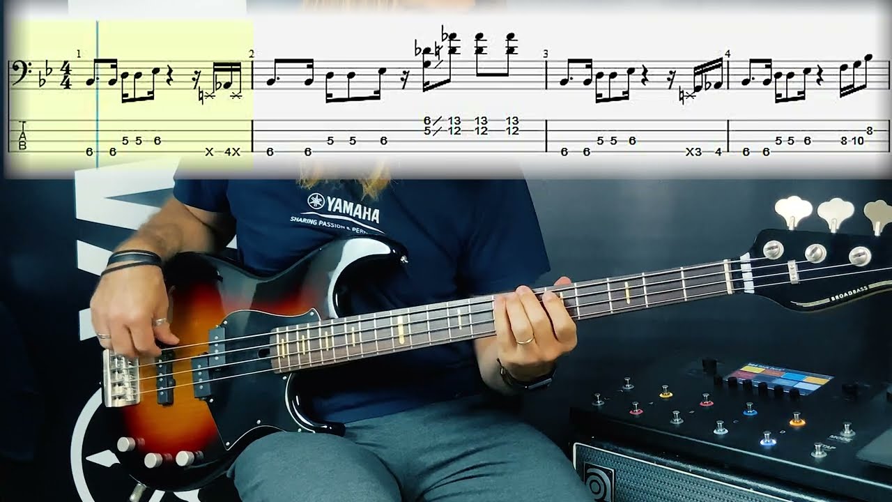 Jaco Pastorius - The Chicken - Bass Melody (Bass Cover Tabs) #bass #jacopastorius