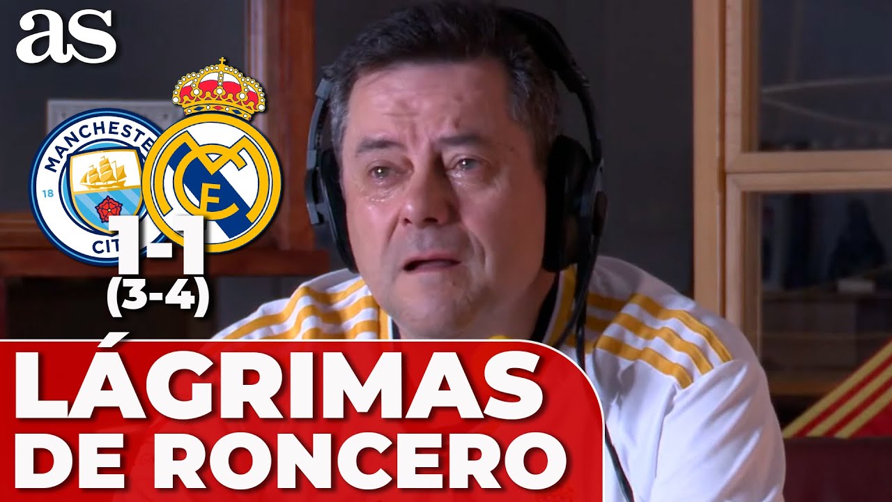 Las LÁGRIMAS de TOMÁS RONCERO tras los penaltis del MANCHESTER CITY - REAL MADRID