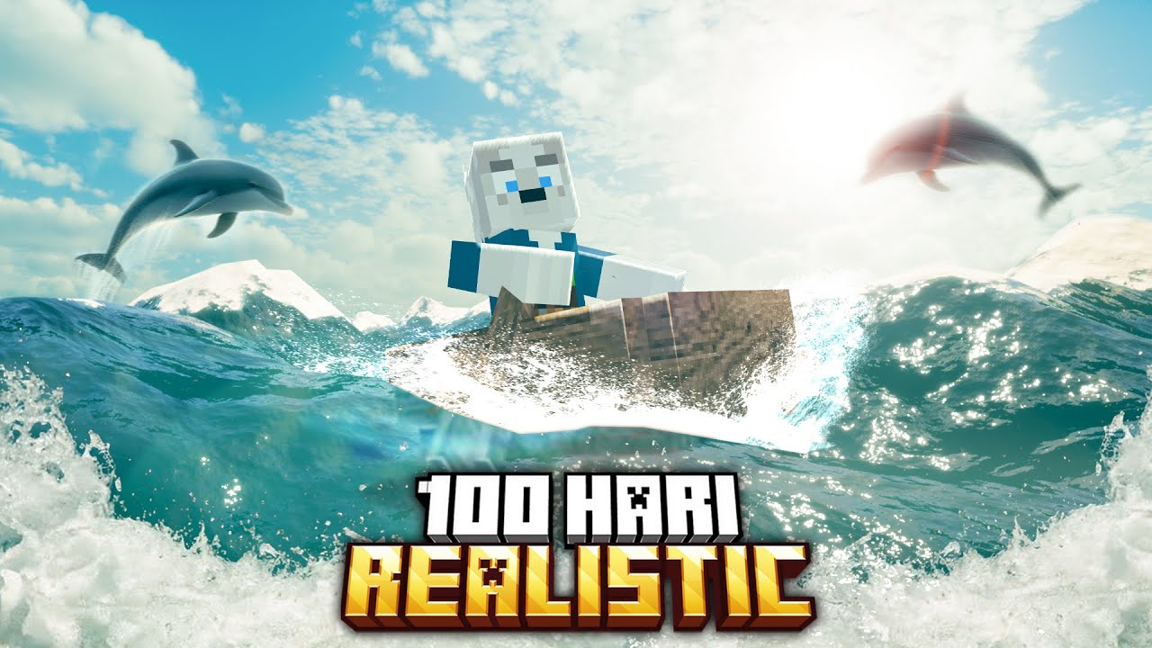 100 Hari di Minecraft, Tapi Minecraft Ku Semakin Tambah Realistic!