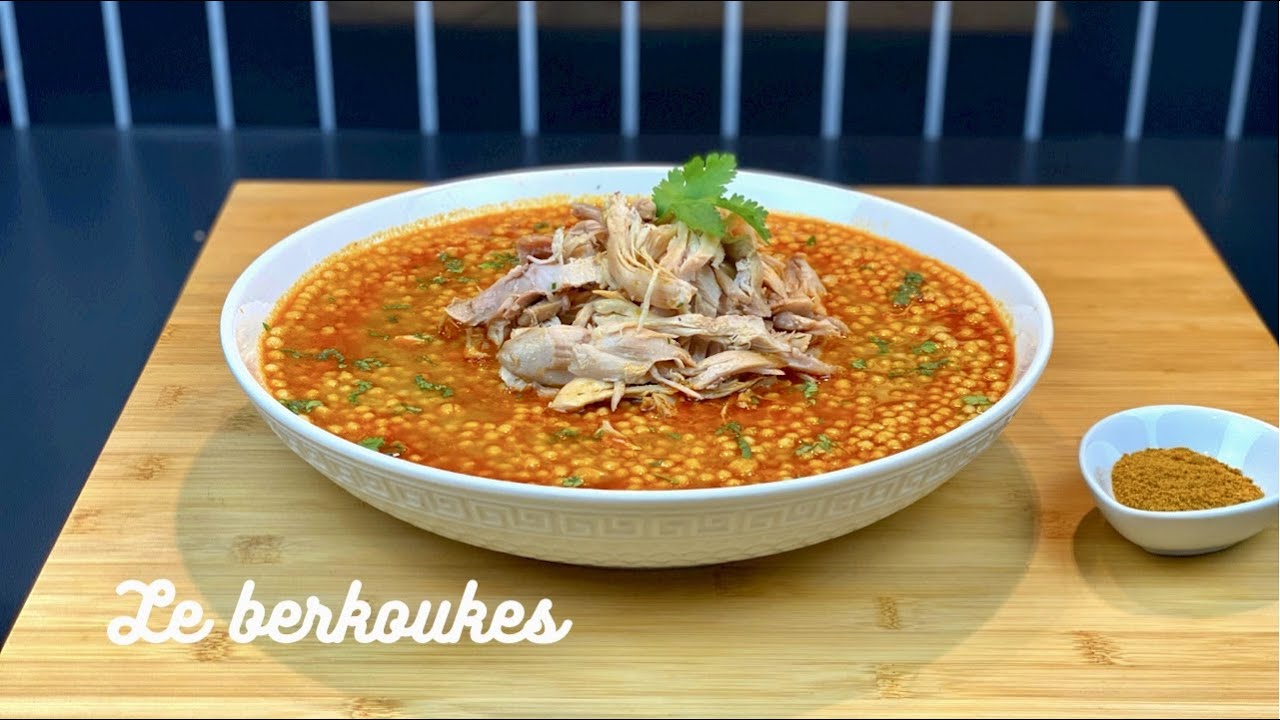 UN PLAT QUI RÉCHAUFFE QUAND IL FAIT FROID *LE BERKOUKES AU POULET* RECETTE RAPIDE ET FACILE À FAIRE