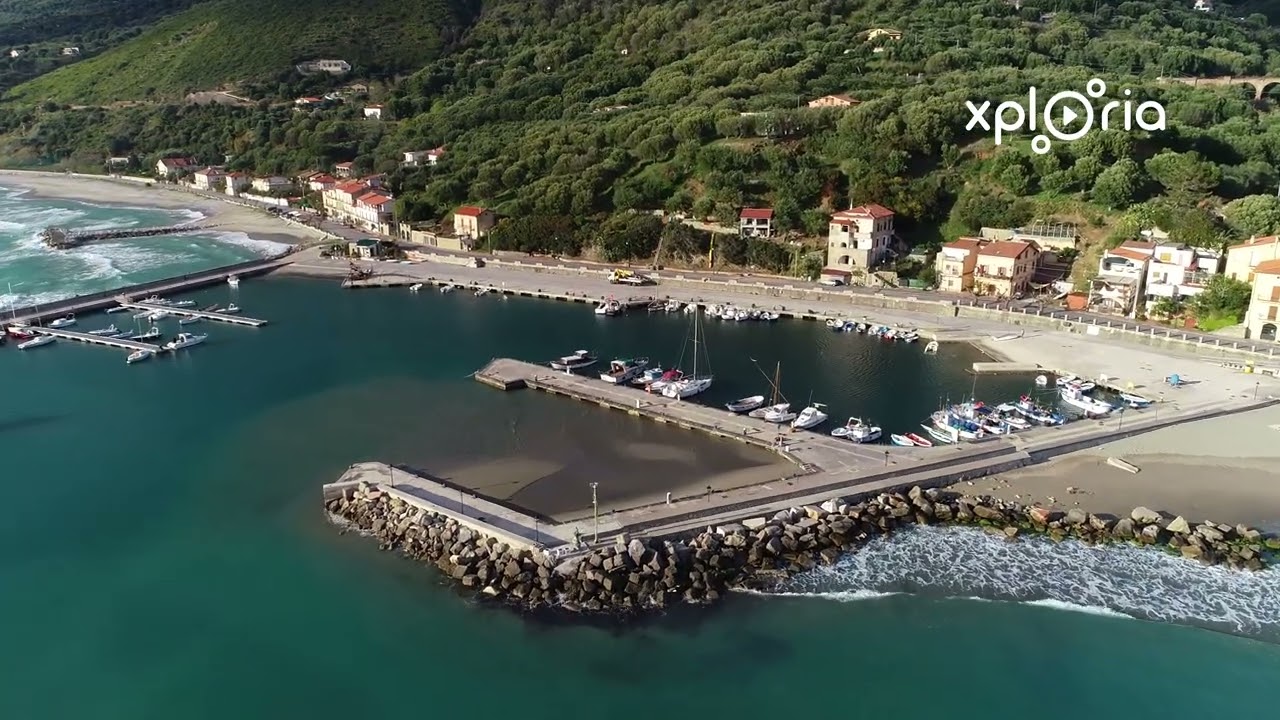 Marina di Pisciotta, South Italy 2018.04 aerial video