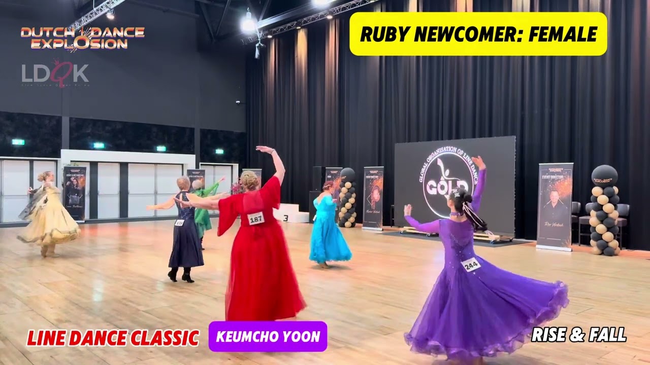 Dutch Dance Explosion 2025 l Line Dance Classic | Ruby Newcomer: Female | Rise & Fall #gold