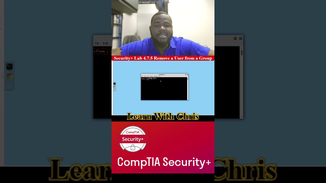 🔐 Security+ Lab 4.7.5 &mdash; Remove a User from a Group