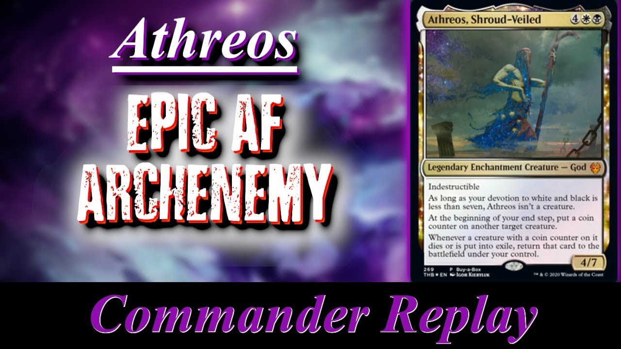 Athreos Shroud Veiled Archenemy vs Polukranos Unchained, Vilis, Drakuseth