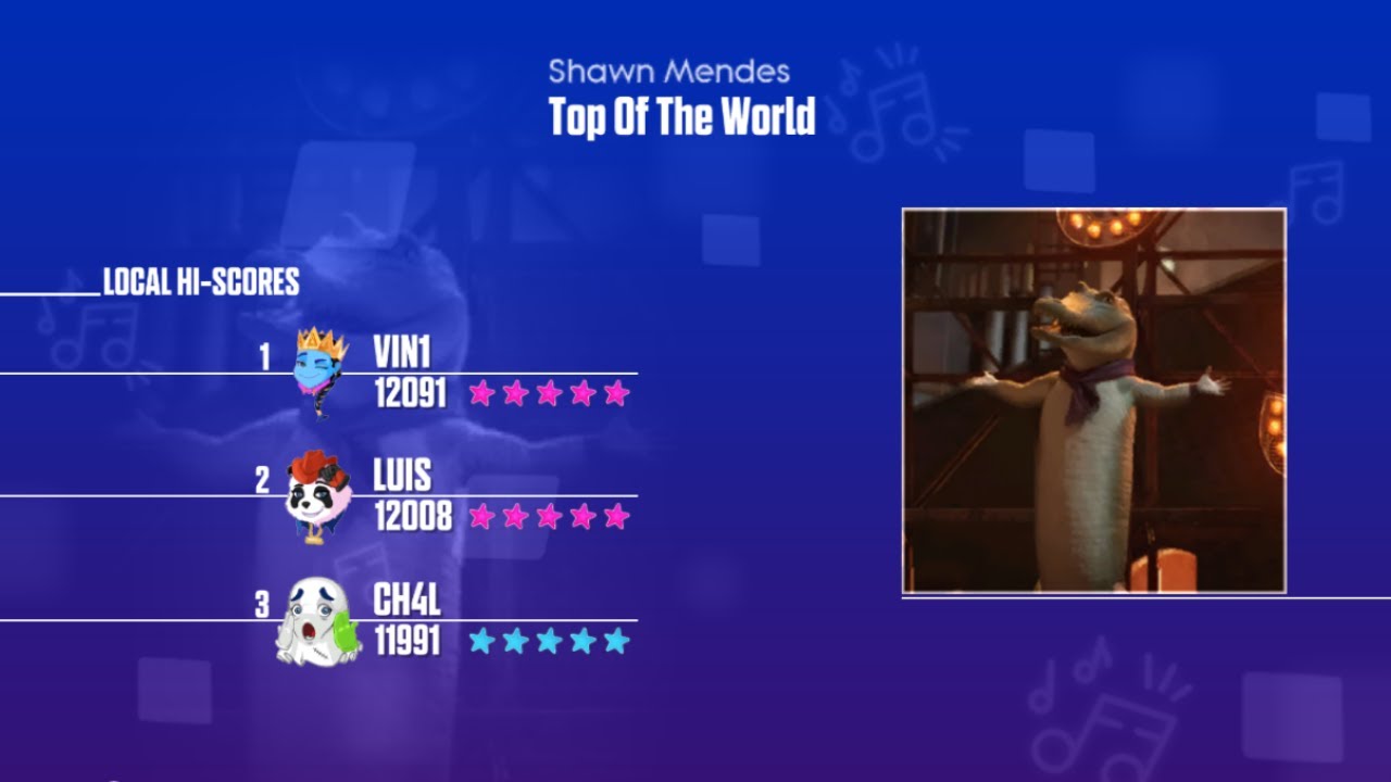 Just Dance 2023 (Wii) - Top Of The World by Shawn Mendes