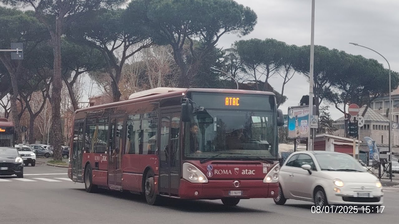 irisbus citelis matr 3113 di atac roma in servizio sulla linea 983 (linea deviata)