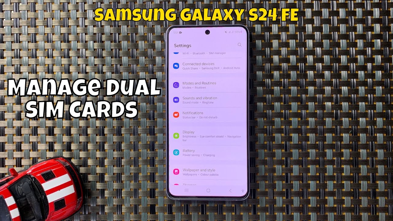 Как управлять двумя SIM-картами на Samsung Galaxy S24 FE