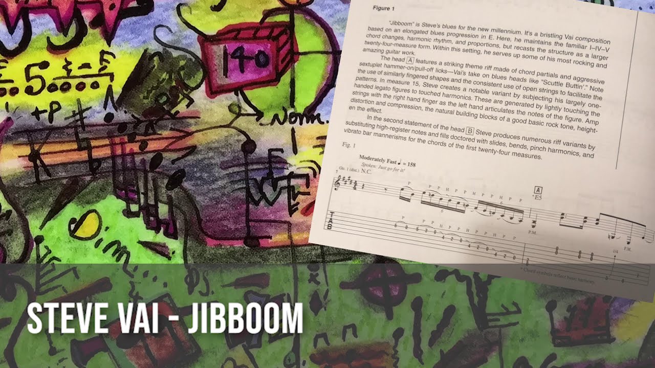 Steve Vai Jibboom Cover and Lesson (see also the video description)