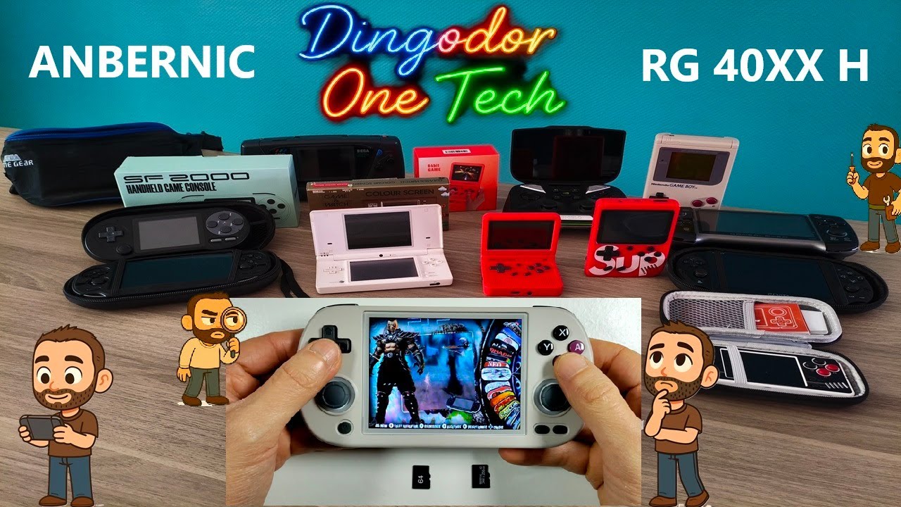 Fin d'ann&eacute;e : nouvelle mini console d'&eacute;mulation r&eacute;tro portable Anbernic RG 40XX H StockOS ou Knulli