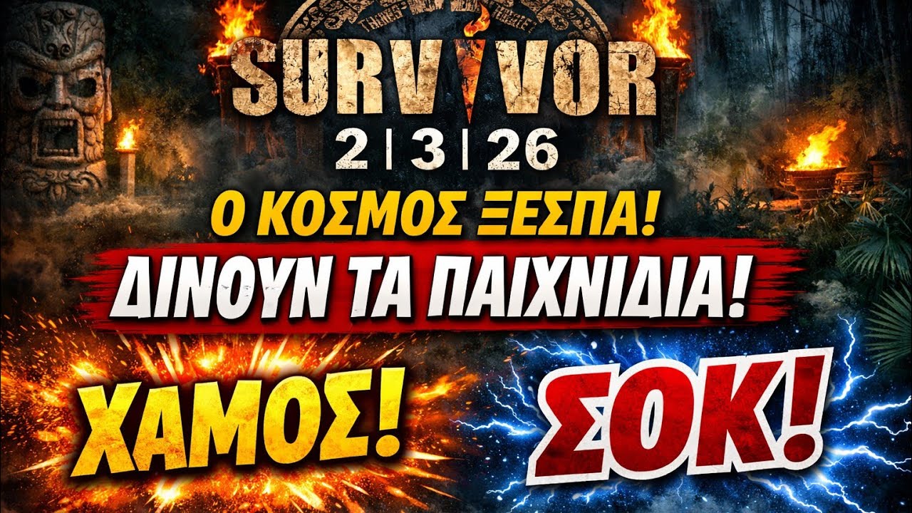 SURVIVOR SPOILER 2/3: ΧΑΜΟΣ- ΔΙΝΟΥΝ ΤΟΥΣ ΑΓΩΝΕΣ !! Ο ΚΟΣΜΟΣ ΞΕΣΠΑ!!