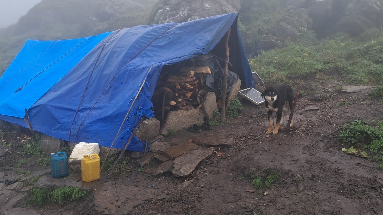 This Is Himalayan Nepali Mountain Village Life Heavy Rainy Day |Natural Village Documentary Video |
