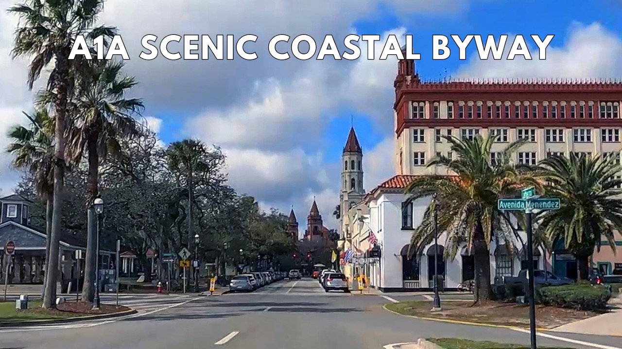 Florida's Stunning A1A Scenic Drive | Flagler Beach to St. Augustine 4K