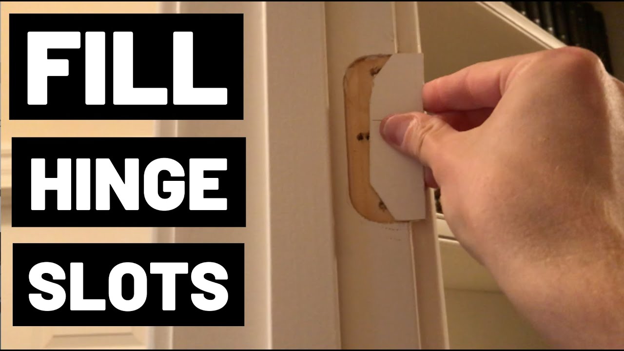 How To Fill Hinge Slots (Mortises)