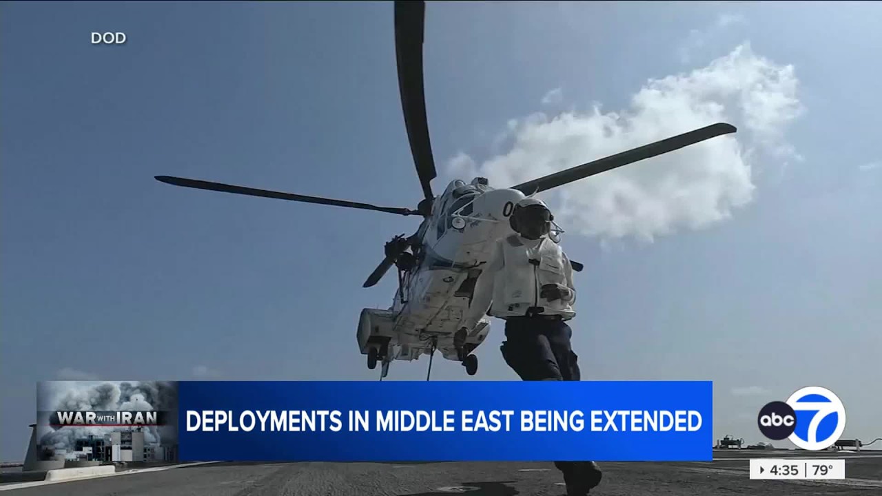U.S. troops in Middle East having deployments extended