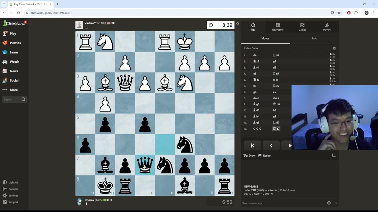 playing a game of chess every day until i reach 1600 or get a damn job - day 4