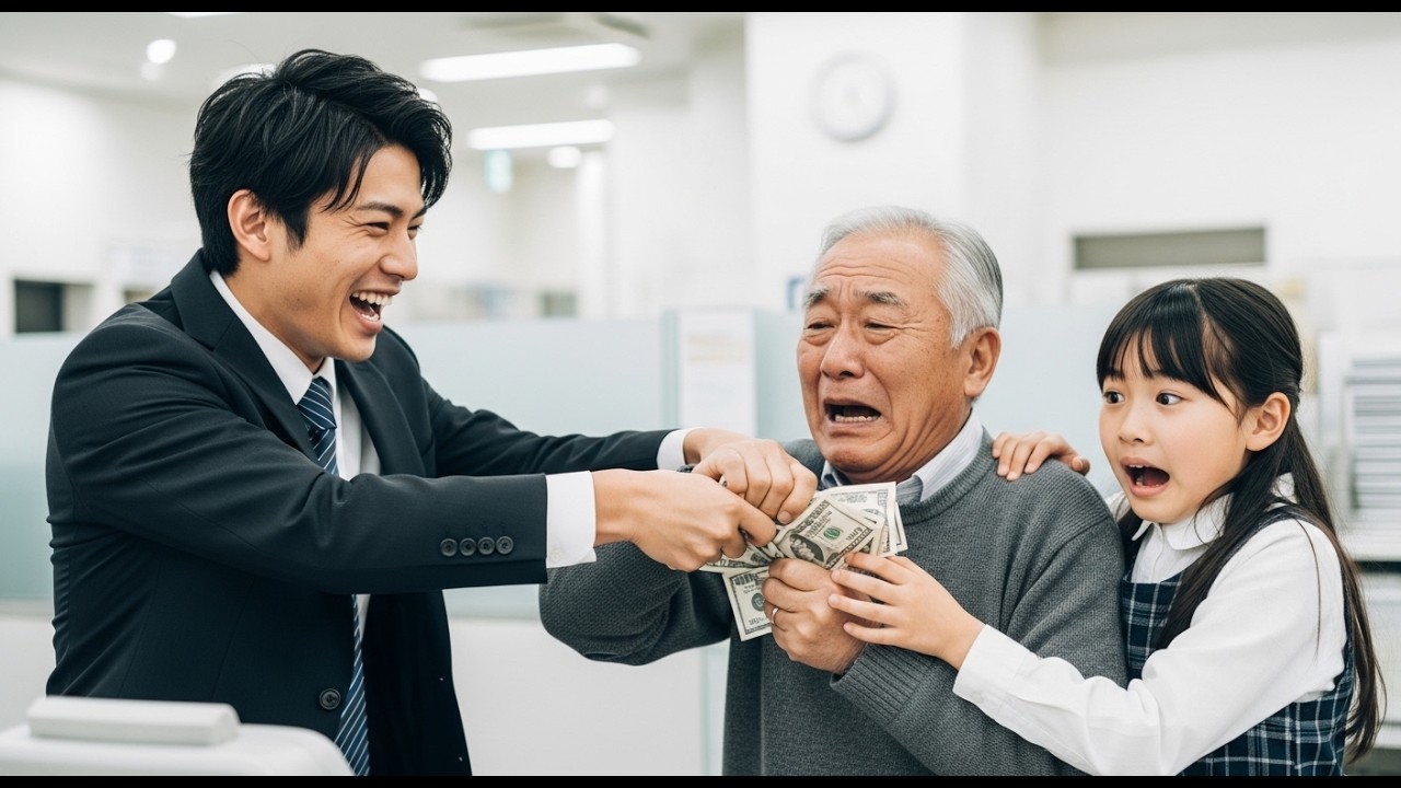 「ATMでやれ」孫の前でボロボロの老人を乞食扱いした銀行員→直後、1000億円を全額解約した結果、支店が消滅しました。
