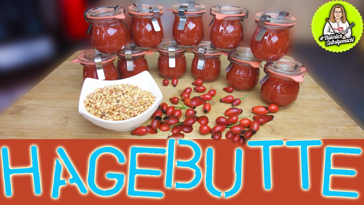 Geschenke aus der Küche - Hagebuttenmarmelade kochen und einkochen - alles wird verwertet