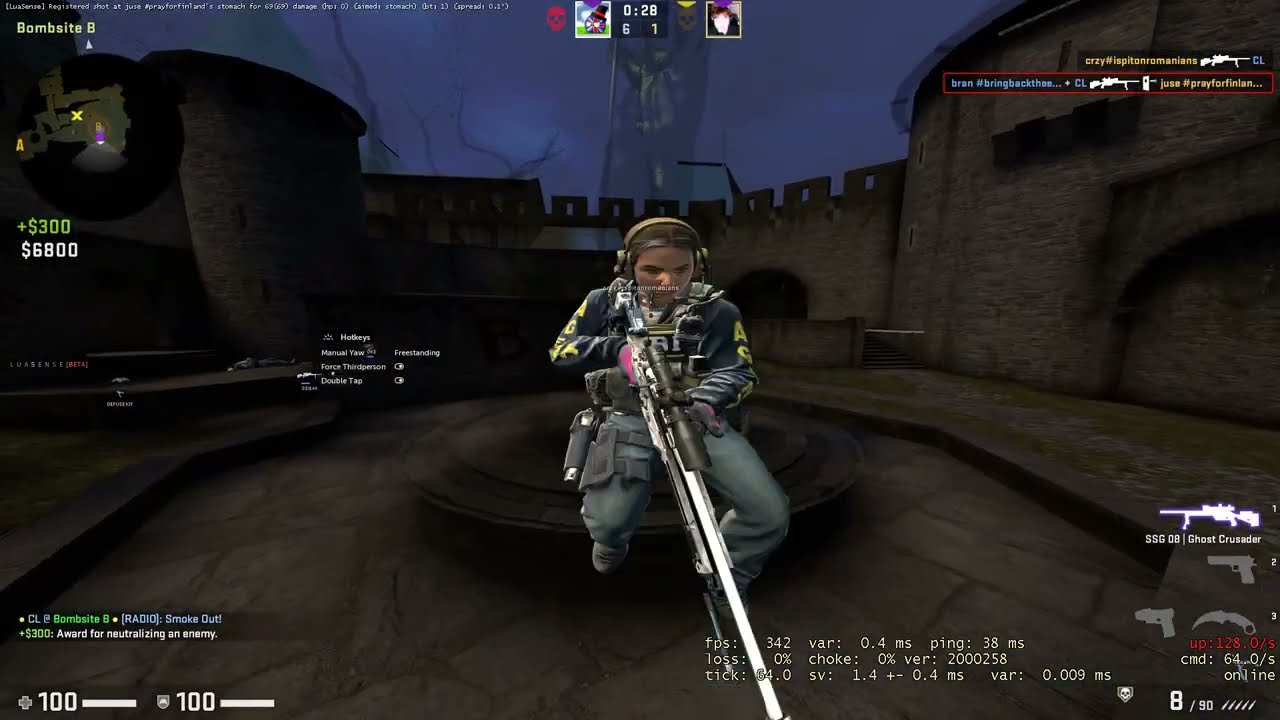 brandon & CL vs 200$ hvh world cup tournament feat neverlose.cc/luasense