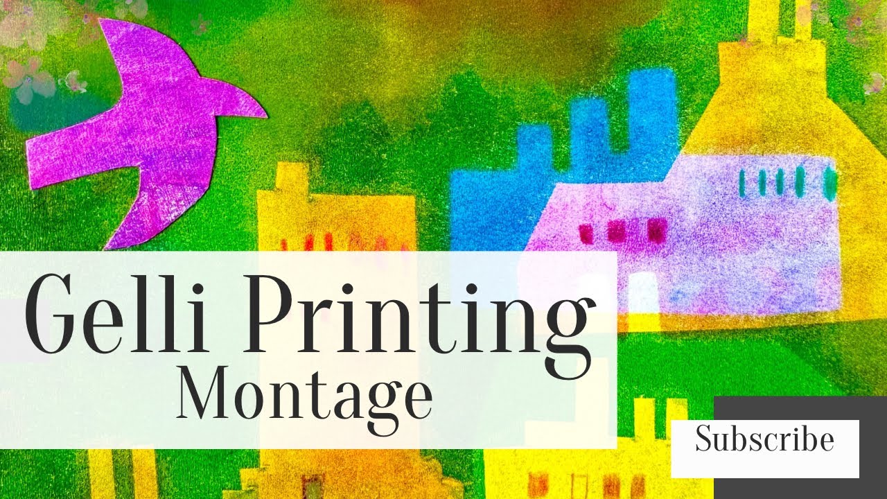 MONTAGE of gelli printing ideas #art #printmakingtechniques  #gelliprinting  #gelliplate #gelliarts 