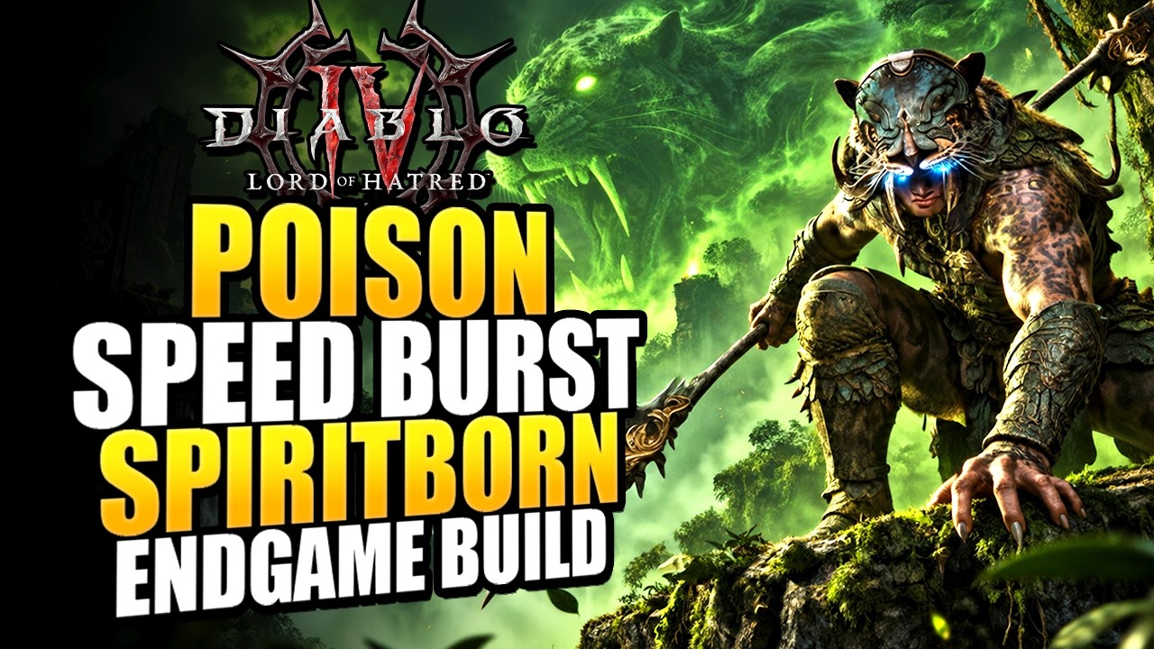 Diablo 4 Best Spiritborn Build For Season 15 - FAST Speed Farming Poison Swarm Build