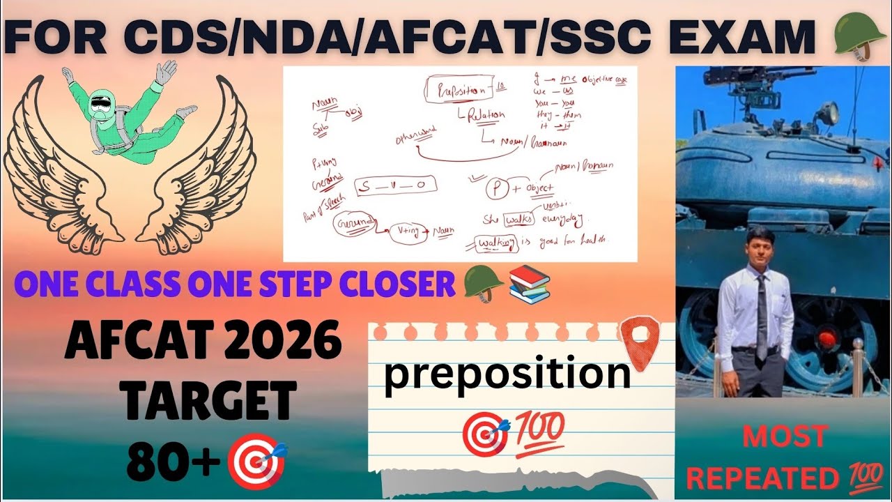 🔥 Preposition Rules That Exam Loves 😱 | Full Concept Clear l CDS, NDA, AFCAT, SSC Exam 2026 