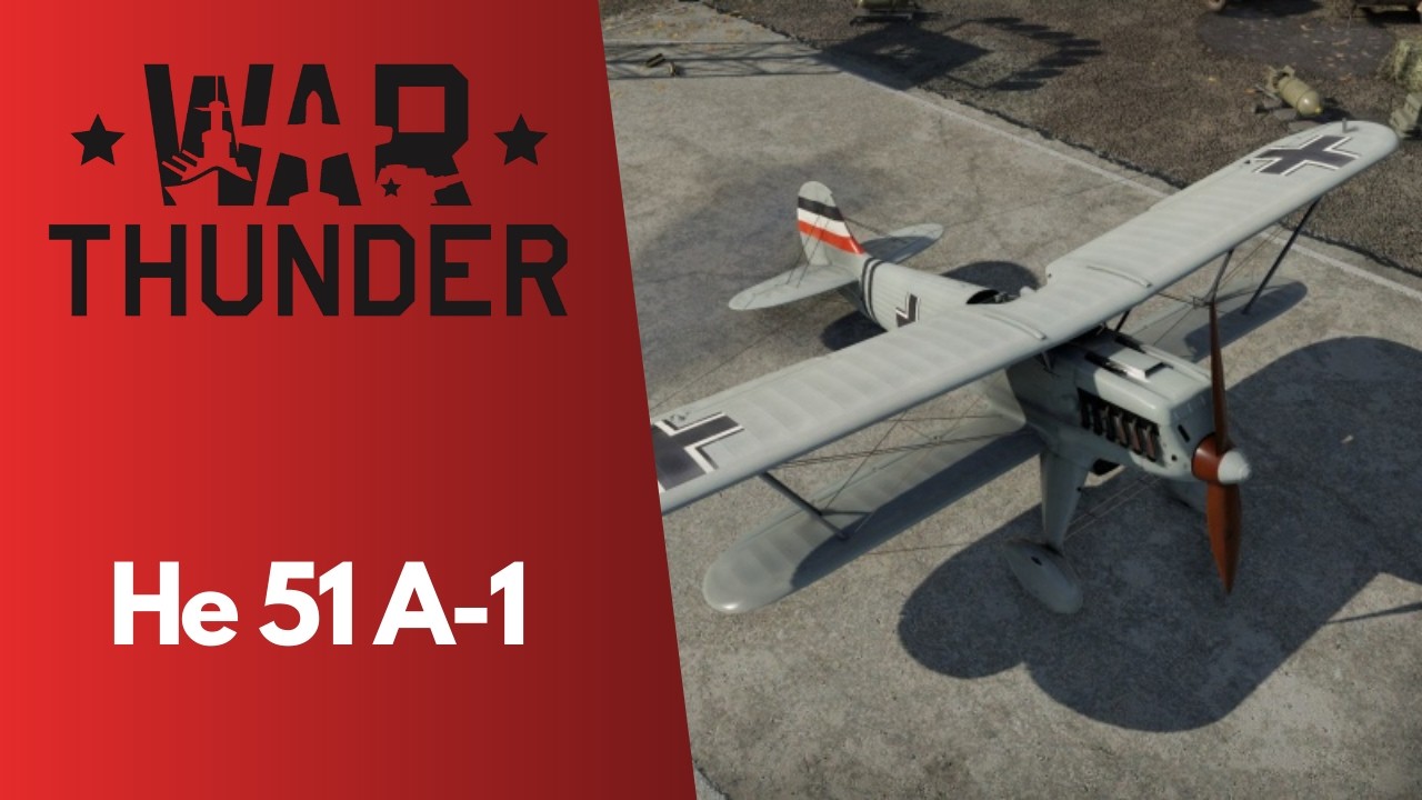 War Thunder | He 51 A-1 [4K GAMEPLAY]
