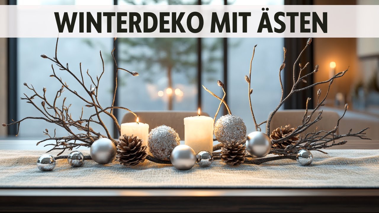 Moderne Winter-Deko mit Zweigen und Ästen: Minimalistische Ideen, die du lieben wirst!