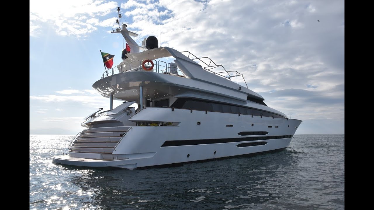 34 m NEW CUSTOM MOTOR YACHT FOR SALE based on AKIR 108 HULL by Cantieri di Pisa completed in Turkey.