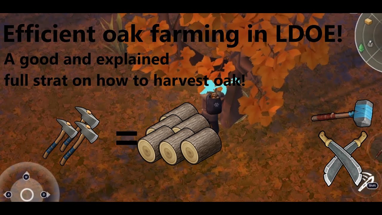 LDOE Cheap Oak Logs Farming! Full tutorial!