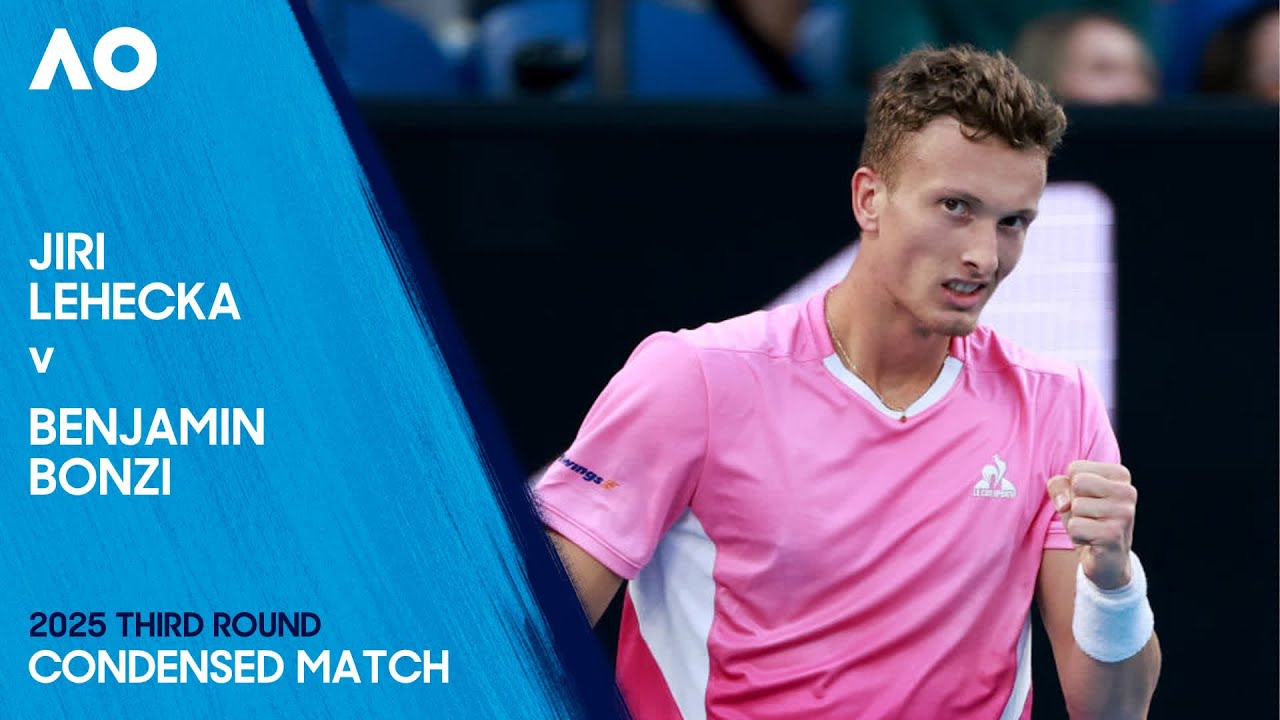 Jiri Lehecka v Benjamin Bonzi Condensed Match | Australian Open 2025 Third Round