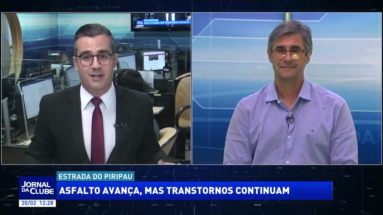 Estrada do Piripau: asfalto avança, mas transtornos continuam + LINK - Jornal da Clube (20/02/26)