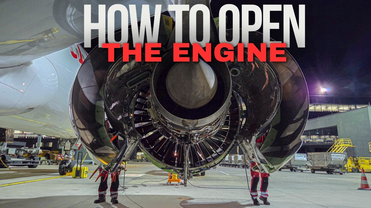 How to open the engine on A320 NEO