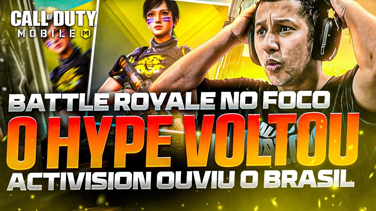 HYPE VOLTOU🔥 ACTIVISION OUVIU O BRASIL NO COD MOBILE BATTLE ROYALE 🔥🔥 CALL OF DUTY MOBILE