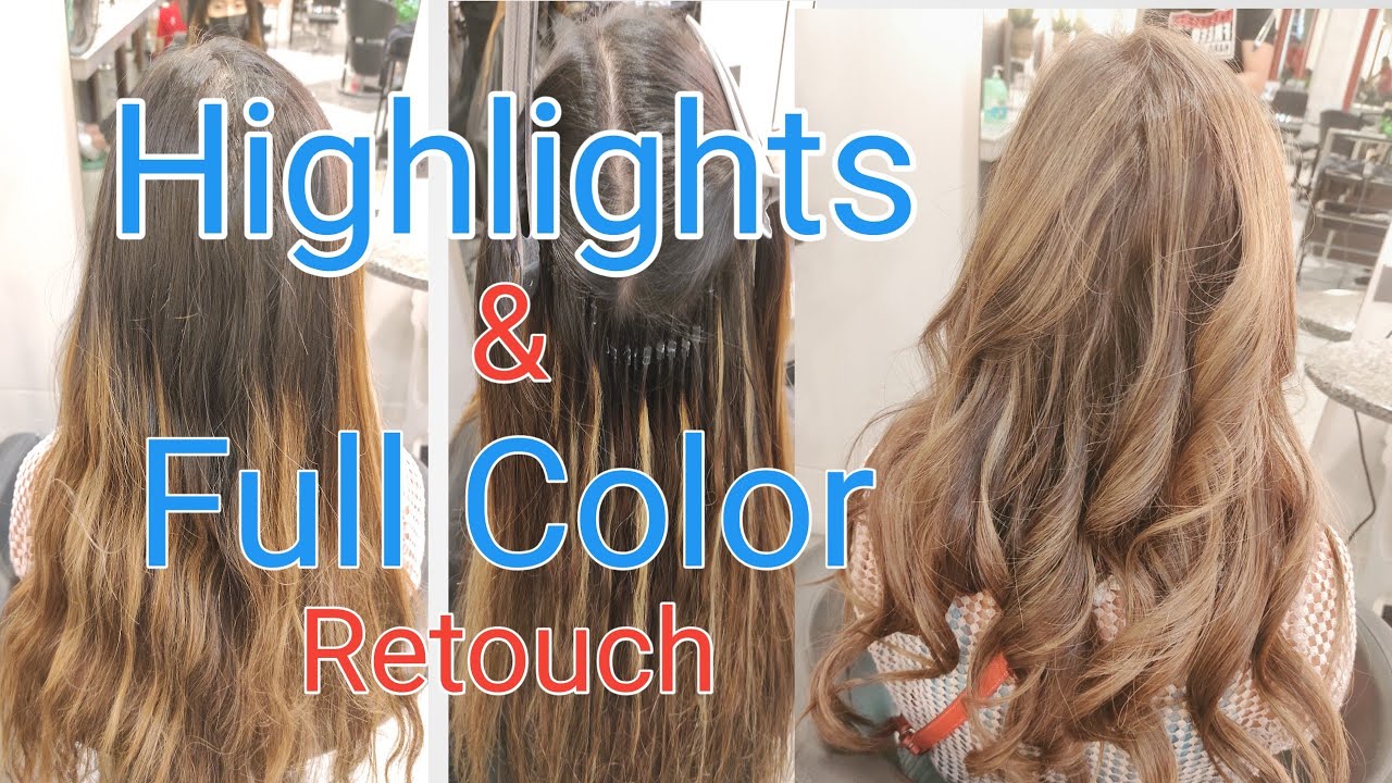 Paano mag retouch Ng highlights at base ng hair color