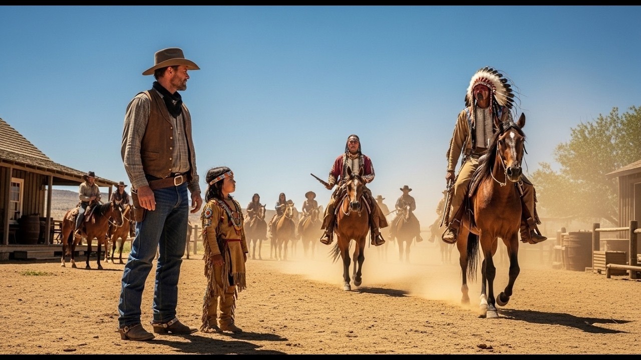 Nachdem er ein Apache-Kind heimgebracht hatte — standen bei Sonnenuntergang Reiter auf seiner Ranch